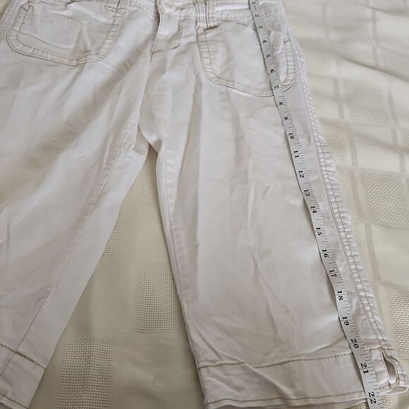 Aeropostale Cotton Capri Pants White 00 - Picture 10 of 16